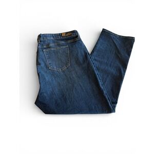 Kut from the Kloth Katy Boyfriend Jeans Dark Wash Denim Blue Plus Size 22W
